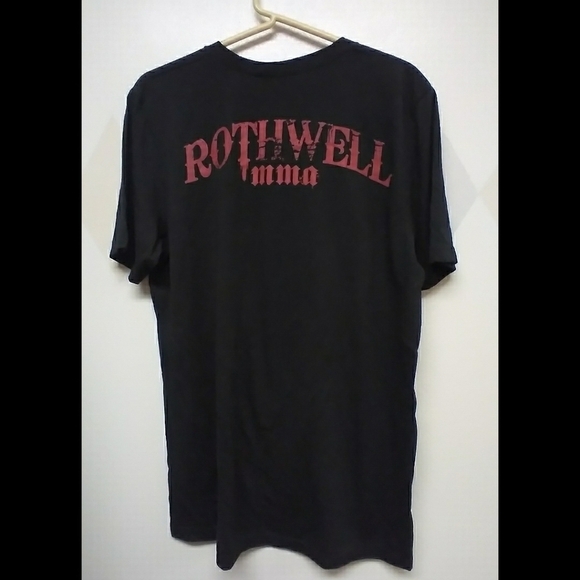 Rothwell MMA men's graphic black tshirt size L - Picture 2 of 7